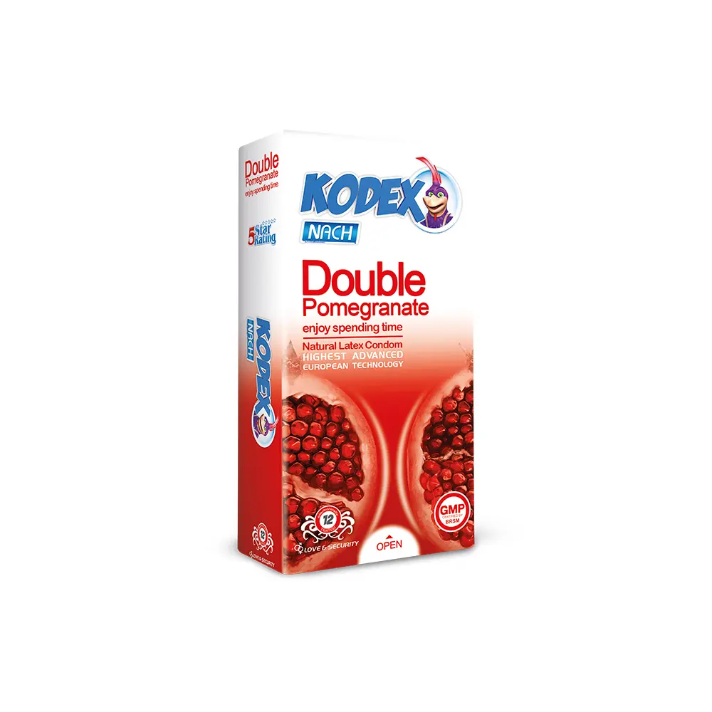 Double-pro10 کاندوم کدکس مدل Double Pomegranate بسته 12 عددی - تصویر 1