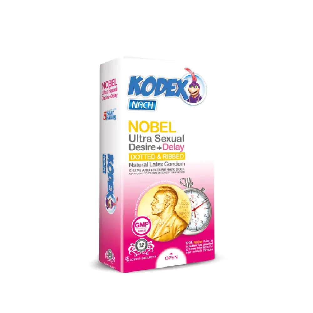 Nobel کاندوم کدکس ۱۲ عددی تحریک کننده الترا نوبل – ساده - تصویر 1