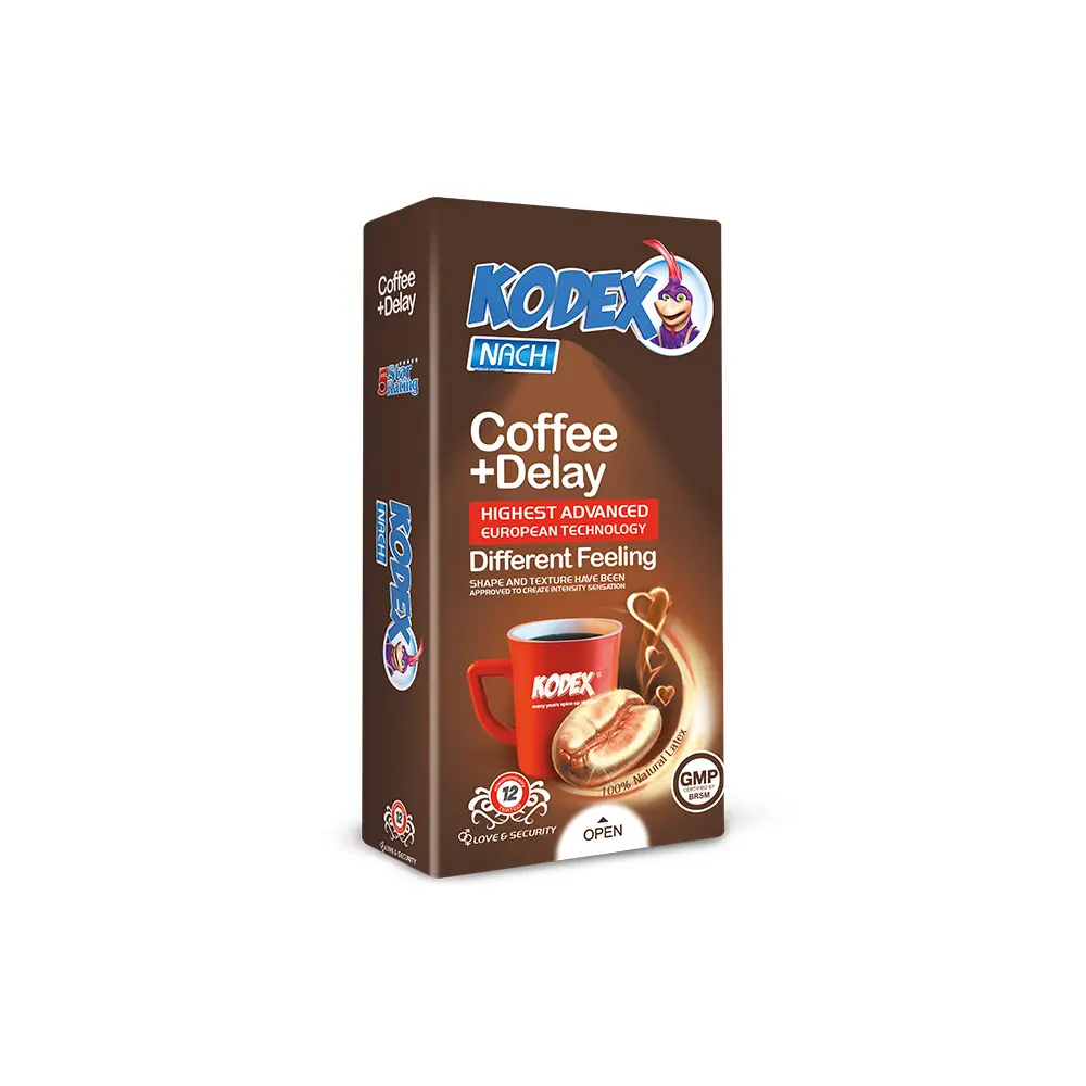 coffee-10 کاندوم کدکس مدل Coffee بسته 12 عددی - تصویر 1