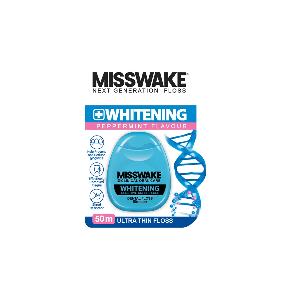 floss-whitening نخ دندان میسویک مدل Whitening طول 50 متر - تصویر 1